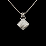 18K Gold 1.90ctw Diamond Pendant