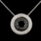 14K Gold 1.09ctw Diamond Pendant