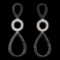 14K Gold 0.86ctw Diamond Earrings