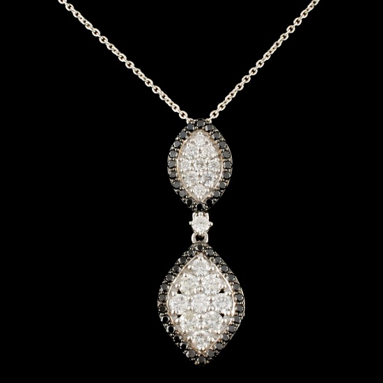14K Gold 1.27ctw Diamond Pendant