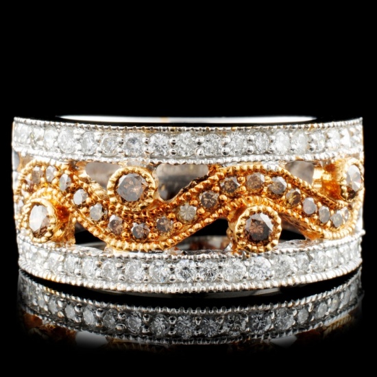 14K Gold 0.81ctw Diamond Ring