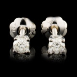 14K Gold 0.16ctw Diamond Earrings