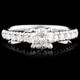 14K Gold 0.78ctw Diamond Ring