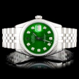 Rolex SS DateJust Diamond 36MM Wristwatch