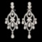 14K Gold 4.70ctw Diamond Earrings