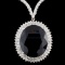 18K Gold 50.27ct Sapphire & 7.68ctw Diamond Neckla