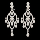 14K Gold 4.70ctw Diamond Earrings