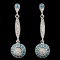 14K Gold 0.55ctw Fancy Diamond Earrings