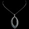 14K White Gold 1.13ctw Fancy Color Diamond Pendant