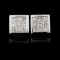 18K White Gold 0.92ctw Diamond Earrings