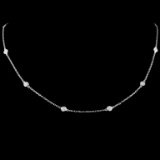 18K Gold 1.13ctw Diamond Necklace