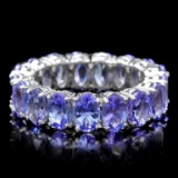 14k White Gold 7.70ct Tanzanite Ring