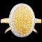 18K Gold 0.55ctw Fancy Color Diamond Ring