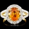 18K Gold 2.13ct Sapphire & 1.05ctw Diamond Ring
