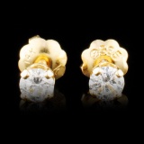 14K Gold 0.24ctw Diamond Earrings