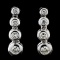 14K White Gold 1.00ct Diamond Earrings