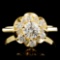 14K Gold 0.84ctw Diamond Ring