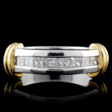 18K Two-Tone 0.65ctw Diamond Ring