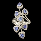 14K Gold 1.27ct Tanzanite & 0.71ctw Diamond Ring