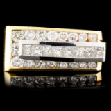 18K Gold 1.56ctw Diamond Ring