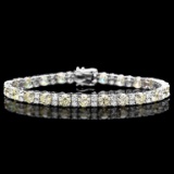 ^18k White Gold 12.00ct Diamond Bracelet
