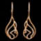 14K Gold 0.89ctw Diamond Earrings