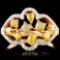 18K Gold 1.34ctw Fancy Diamond Ring