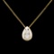 14K Gold 0.61ctw Diamond Pendant