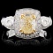 18K White Gold 2.14ctw Fancy Diamond Ring