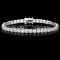 ^18k White Gold 10.00ct Diamond Tennis Bracelet