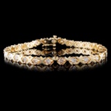 14K Yellow Gold 3.00ctw Diamond Bracelet