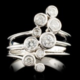 14K Gold 0.92ctw Diamond Ring