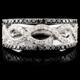 14K White Gold 0.75ctw Fancy Diamond Ring