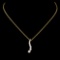 14K Gold 0.28ctw Diamond Pendant