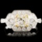 18K Gold 1.47ctw Fancy Diamond Ring