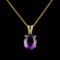 14K Gold 1.81ct Amethyst Pendant