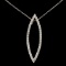 14K Gold 0.84ctw Diamond Pendant