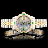 Rolex DateJust YG/SS Diamond Wristwatch