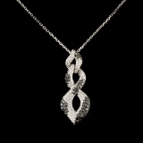 14K Gold 0.81ctw Diamond Pendant