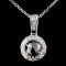 14K Gold 0.85ctw Fancy Diamond Pendant