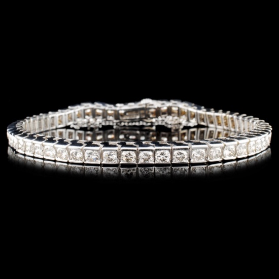 14K Gold 7.32ctw Diamond Bracelet