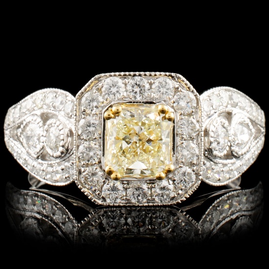 18K Gold 1.51ctw Fancy Diamond Ring