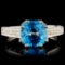 14K Gold 2.00ct Topaz & 0.70ctw Diamond Ring