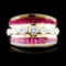 18K Gold 4.32ct Ruby & 1.09ctw Diamond Ring