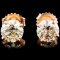 14K Rose Gold 2.03ctw Diamond Earrings