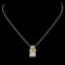 14K Gold 0.17ctw Diamond Pendant