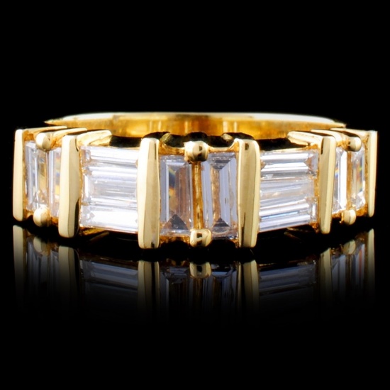 14K Yellow Gold 0.99ctw Diamond Ring