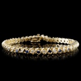 14K Yellow Gold 1.78ct Sapphire & 0.89ct Diamond B