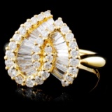 18K Yellow Gold 1.63ctw Diamond Ring