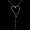 14K Gold 0.82ctw Diamond Pendant